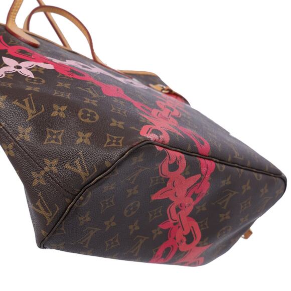 Louis Vuitton Neverfull MM Monogram Bay Rose Ballerine Poppy Pink + Pouch - Picture 9 of 11